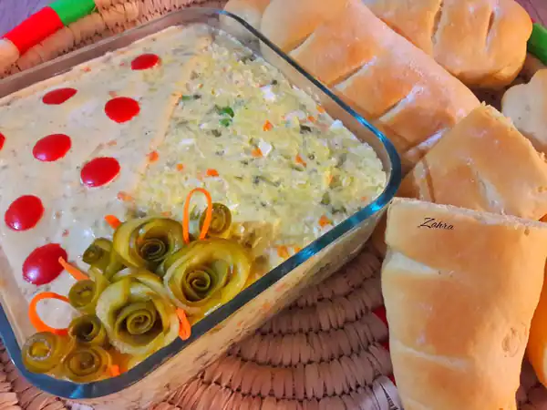 ایده تزیین سالاد الویه برای تولد