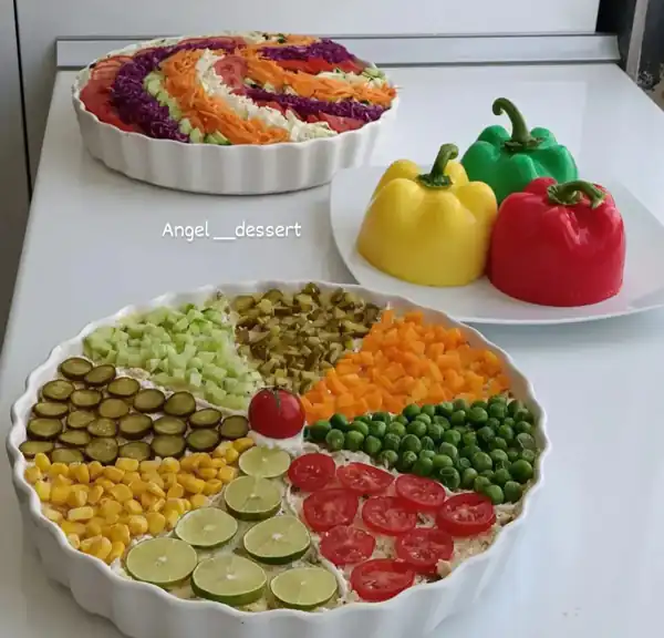 ایده تزیین سالاد الویه برای تولد