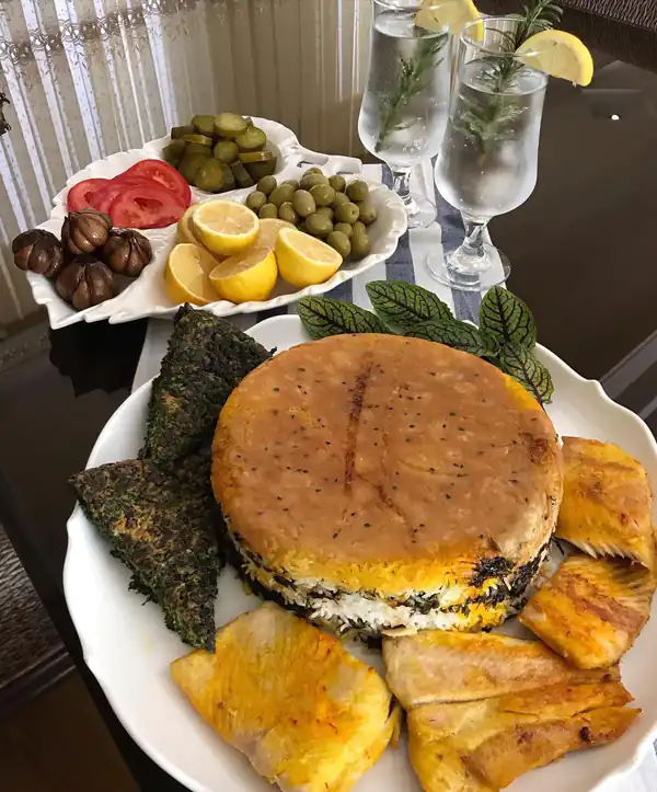 میز غذا شام