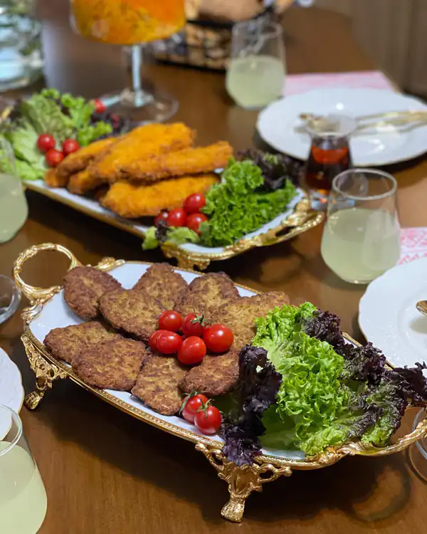 میز غذا شام