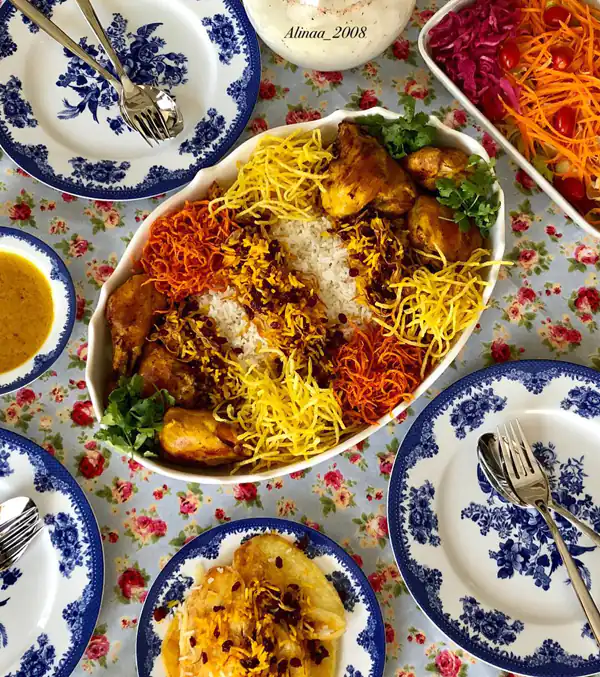 میز غذای شام