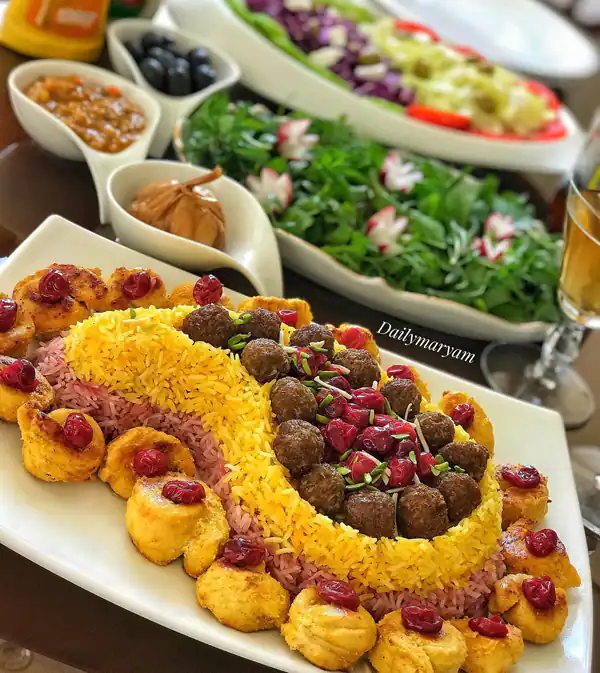 میز غذای شام