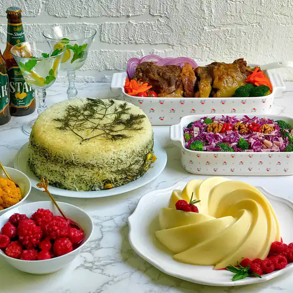 میز غذای شام