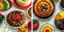 میز تزیین غذا مهمانی با ایده های شیک و ساده سفره آرایی