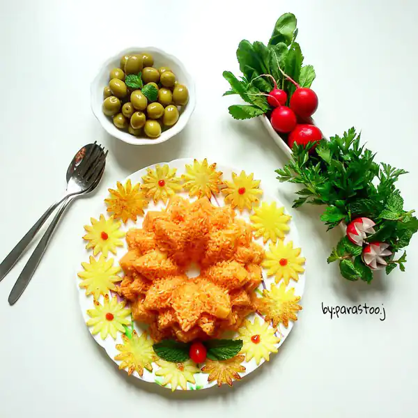 سفره آرایی برای مهمان