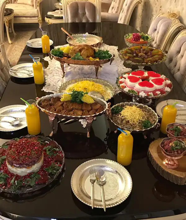 سفره ارایی برای پاگشای عروس