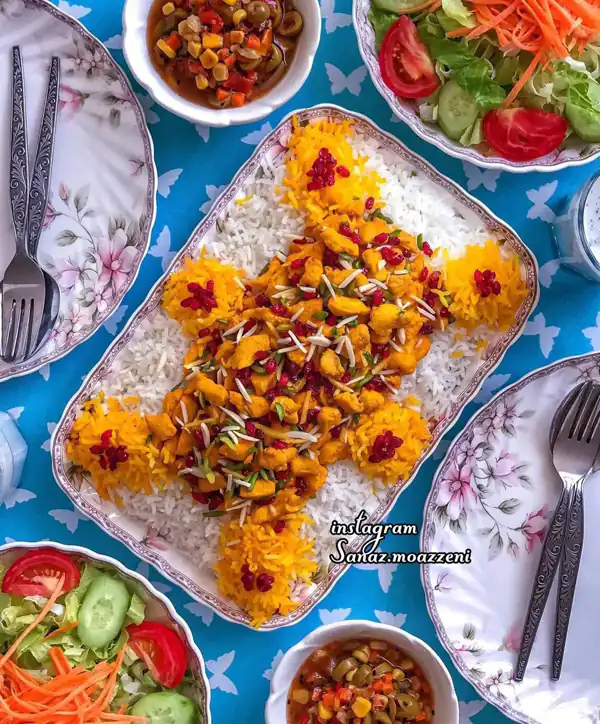 عکس میز شام لاکچری
