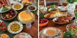 عکس میز شام مهمانی شیک و ساده برای ایده گرفتن