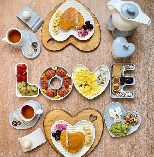 عکس میز صبحانه