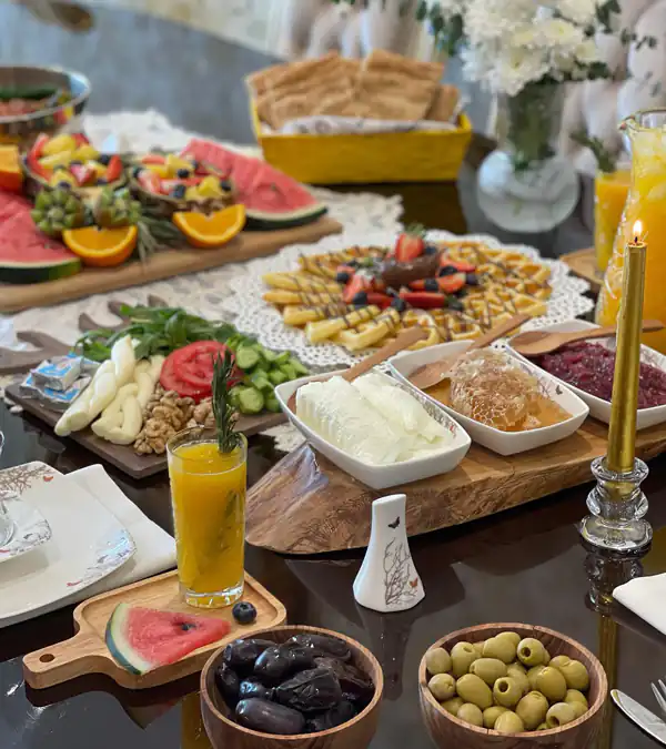 عکس میز صبحانه