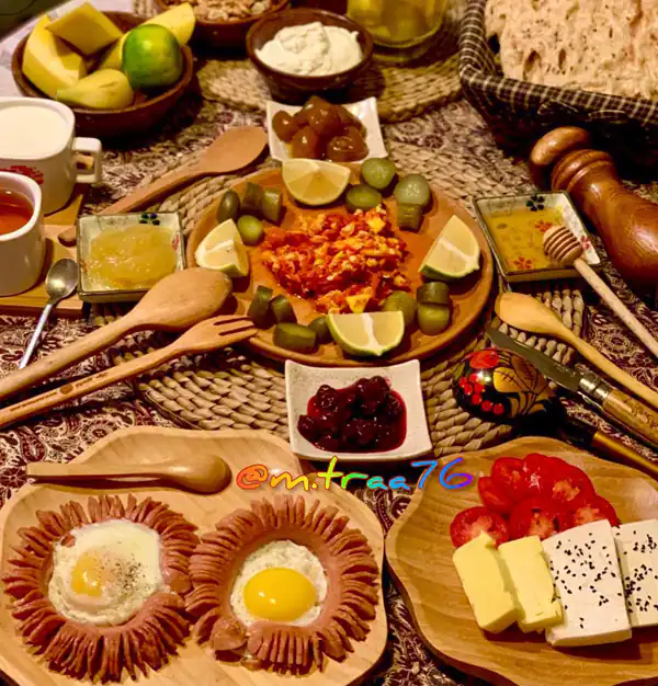 عکس میز صبحانه