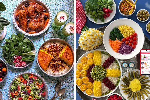 چیدمان میز شام سلف سرویس چیدمان میز پذیرایی مهمان میز شام ساده و شیک تزیین میز مهمانی ساده میز مهمانی لاکچری میز مهمانی عصرانه