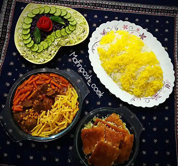 میز پذیرایی شام ساده