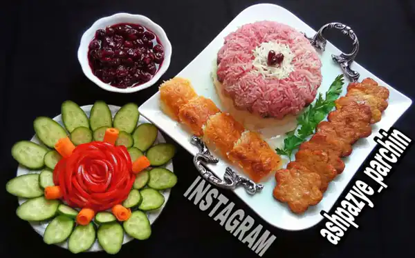 میز پذیرایی شام ساده