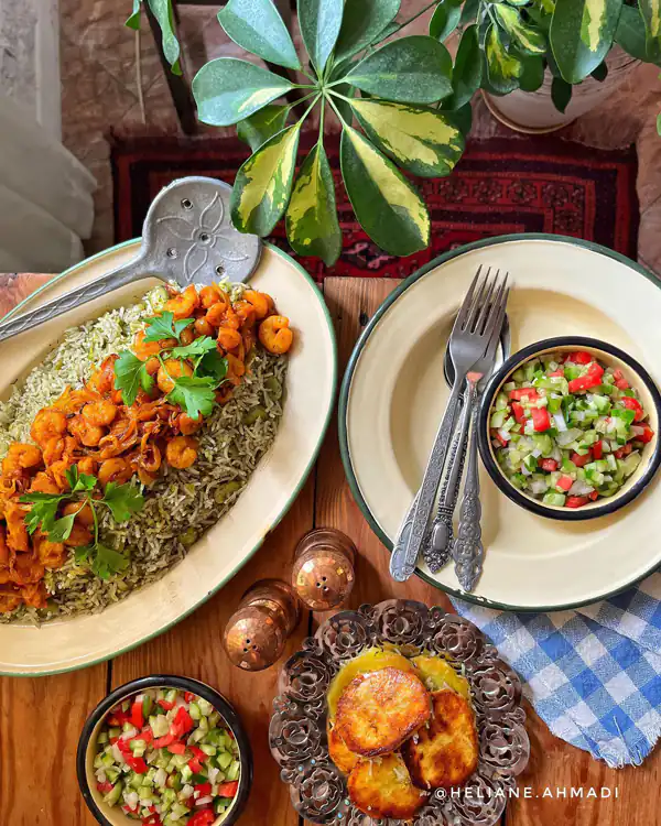 میز پذیرایی شام ساده