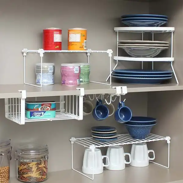 مدل چیدمان ظروف داخل کابینت