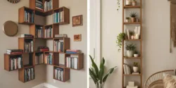 مدل کتابخانه برای پذیرایی با طراحی های شیک و مدرن
