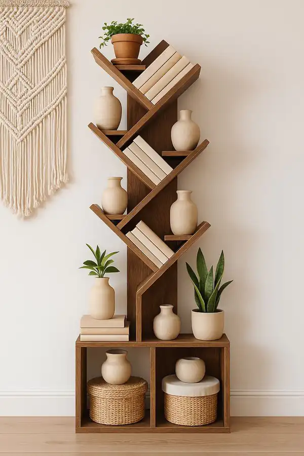 مدل کتابخانه برای پذیرایی