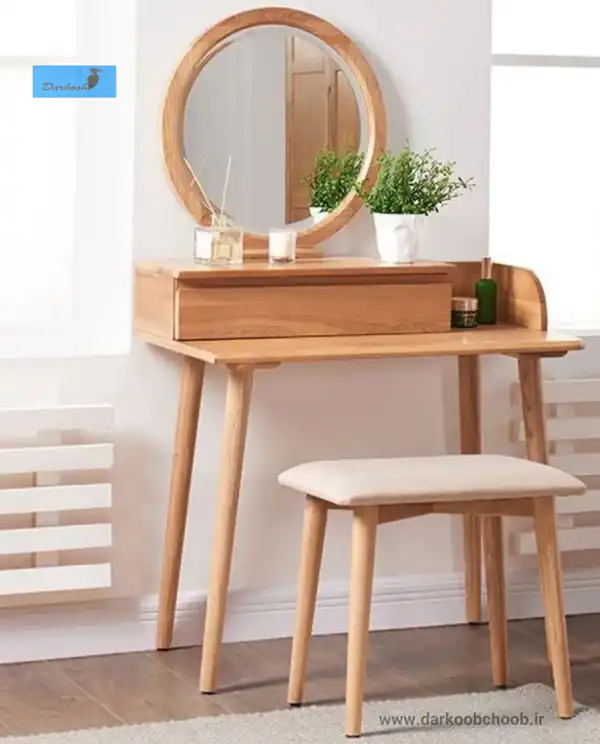 مدل میز آرایش چوبی کوچک