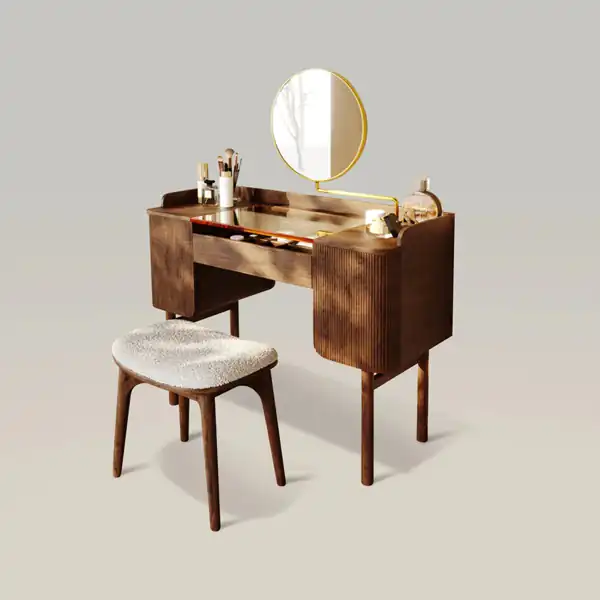 مدل میز آرایش چوبی کوچک