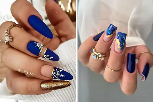 طرح ناخن آبی پاستیلی لاک ابی کاربنی اکلیلی طرح ناخن آبی و سفید لاک آبی کاربنی براق طرح ناخن آبی کاربنی و سفید لاک آبی کاربنی شاین