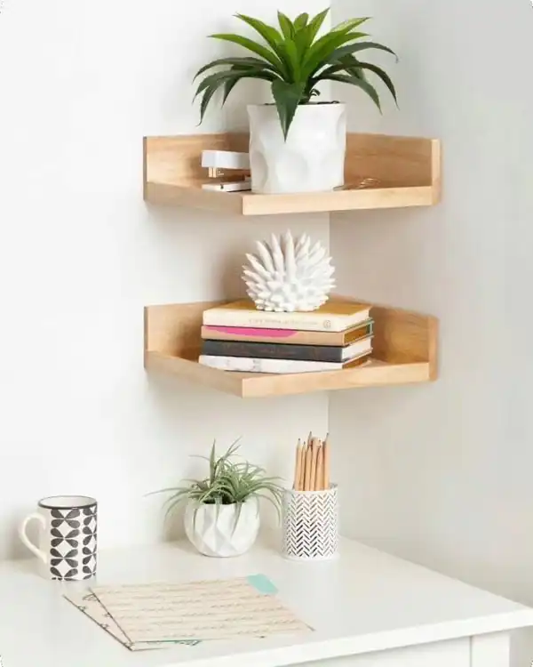 مدل شلف دیواری برای کتاب