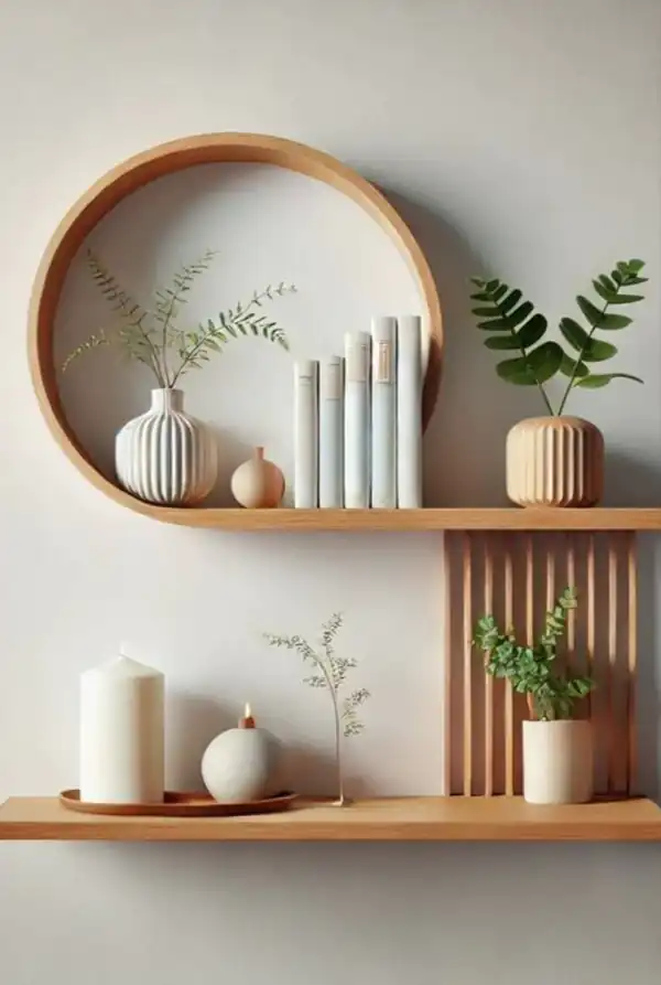 مدل شلف دیواری برای کتاب