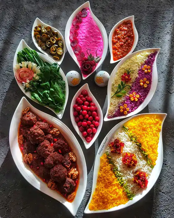 تزیین میز غذا