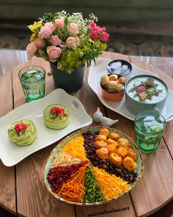 تزیین میز غذا