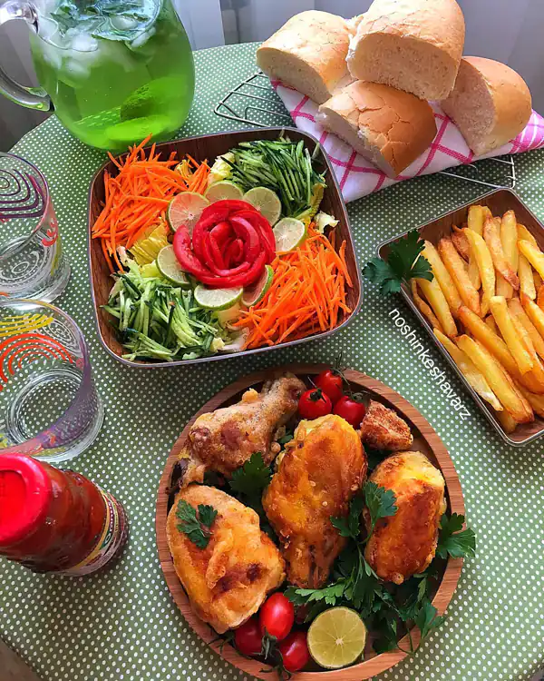 تزیین میز غذا