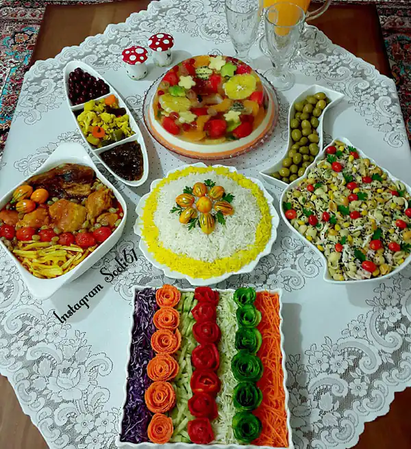 چیدن میز شام مجلسی