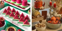 جدیدترین میز یلدایی با دیزاین جذاب و رنگ های دلبرانه