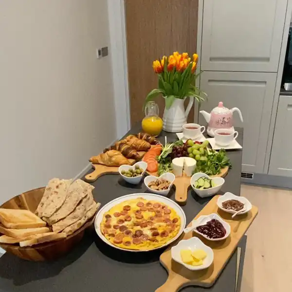 میز صبحانه ساده