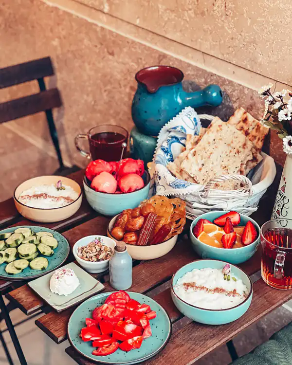 میز صبحانه ساده
