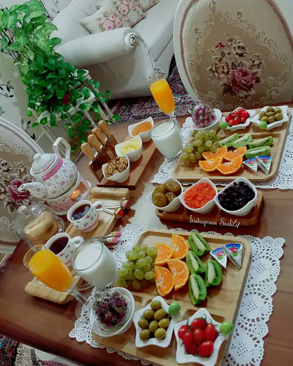 میز صبحانه شیک
