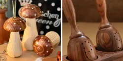 مدل نمکدان چوبی جدید با طرح های ساده و شیک رومیزی