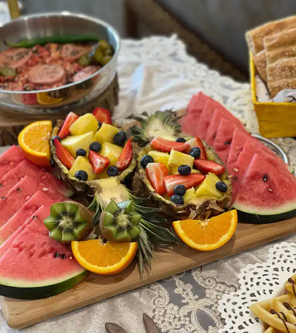 تزیین هندوانه برای شب یلدا