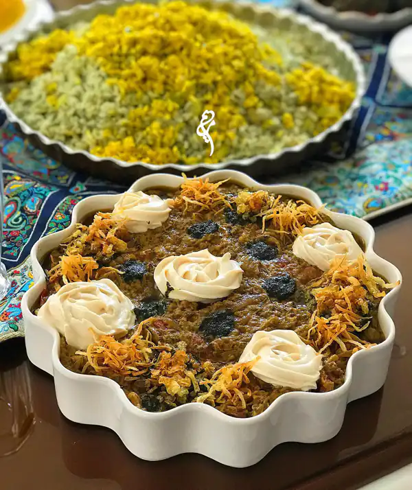 تزیین کشک بادمجان جدید