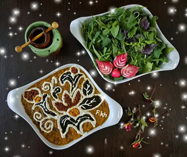 تزیین کشک بادمجان جدید