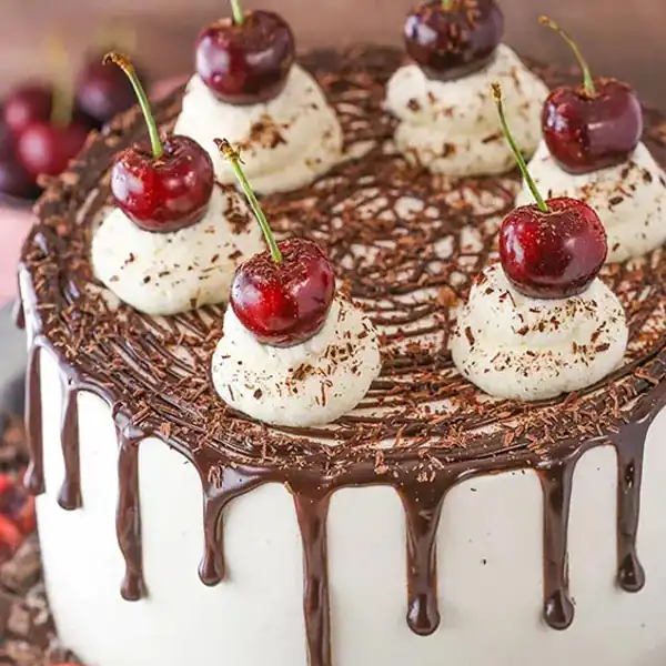 تزیین کیک با سس شکلات