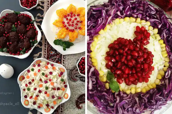 طرز تهیه سالاد پاییزی با انار طرز تهیه سالاد انار و کلم سفید سالاد کلم و انار و هویج سالاد کلم و انار و گردو سالاد انار و کاهو