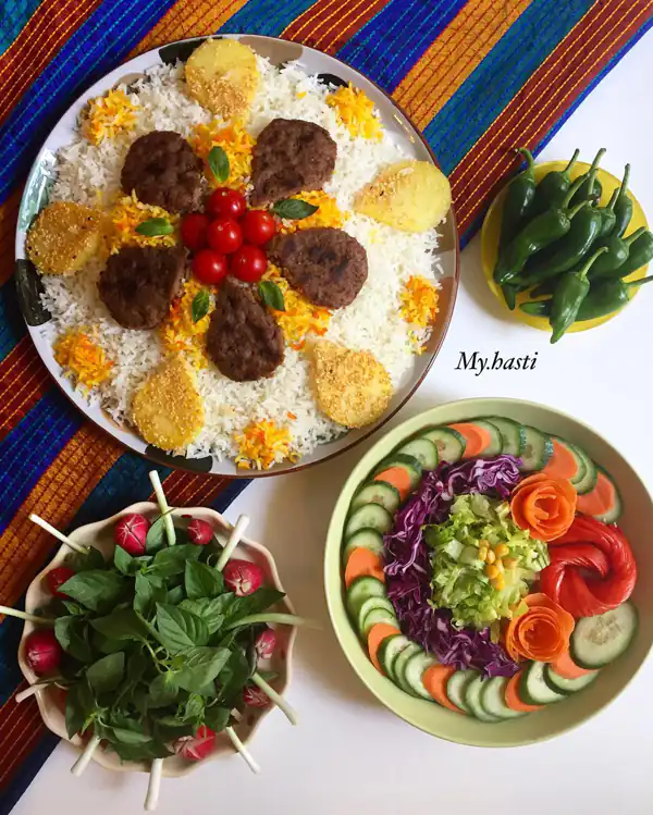 تزیین سفره آرایی ساده