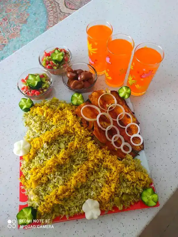 تزیین سفره آرایی ساده