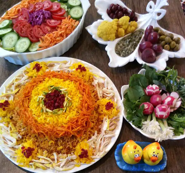 تزیین سفره آرایی شیک