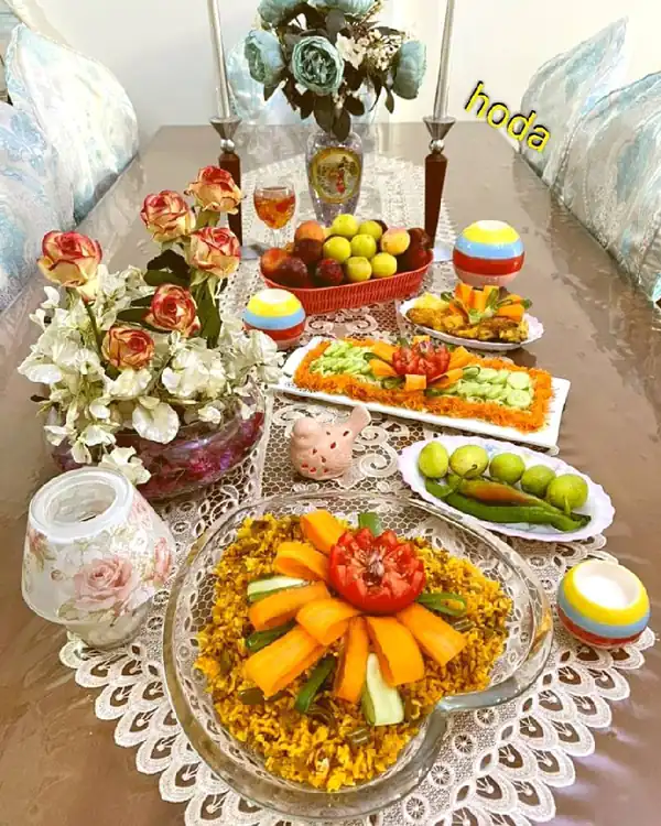 تزیین سفره آرایی شیک
