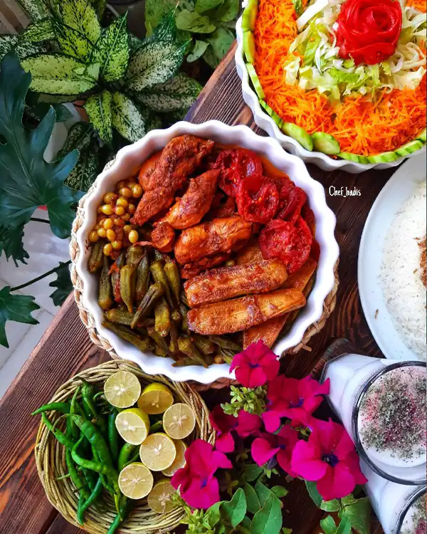 تزیین سفره آرایی شیک