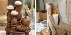 انواع جاشمعی چوبی با طراحی ساده و شیک برای هر سلیقه