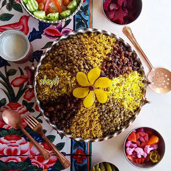 عکس غذا با تزیین