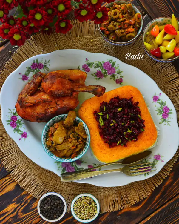عکس تزیین غذا مجلسی