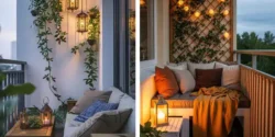چیدمان تراس ساده برای فضاهای کوچک و دنج آپارتمانی